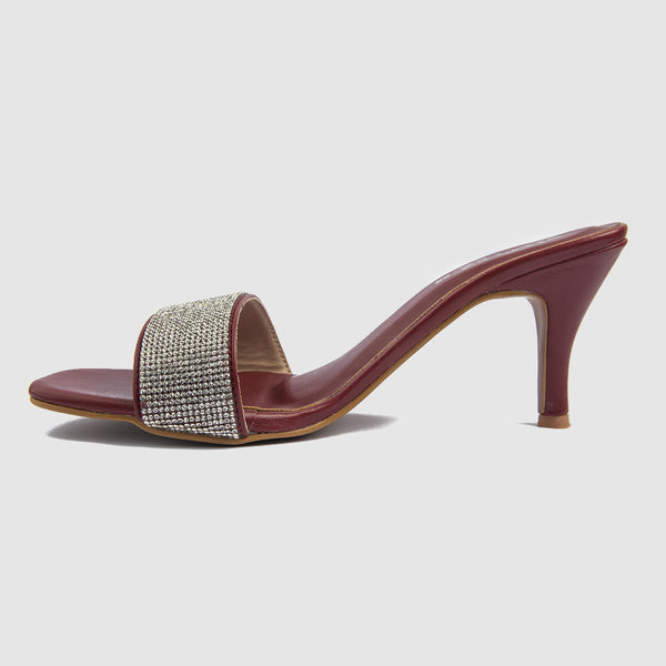 Elegant Gems Embellish Heels (Red)